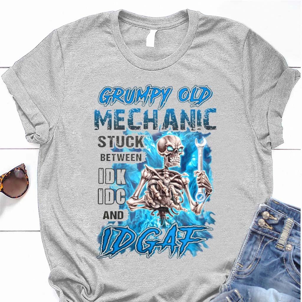 Grumpy Old Mechanic - T-shirt and Hoodie 112021
