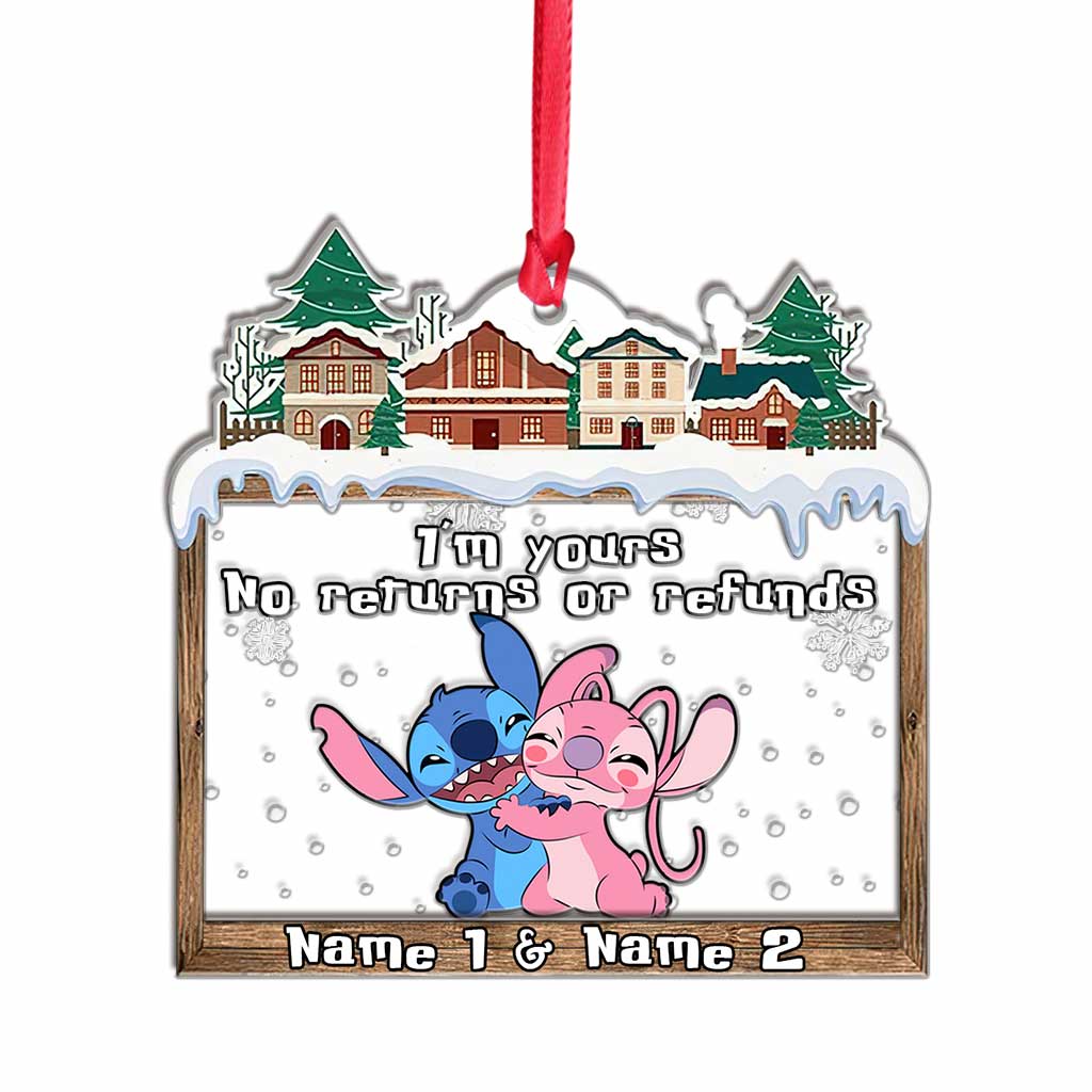 Love Ohana - Personalized Christmas Ohana Layers Mix Ornament