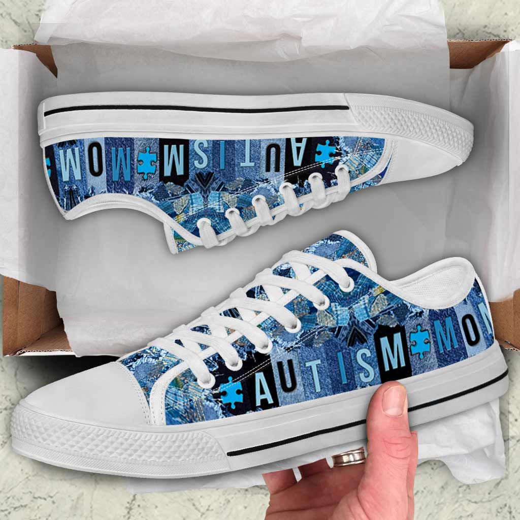 Autism Mom Low Top Shoes