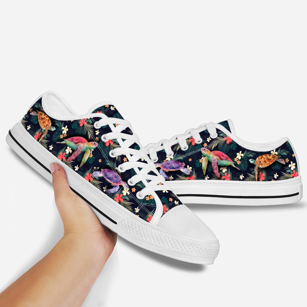 Tropical Turtles Low Top Shoes