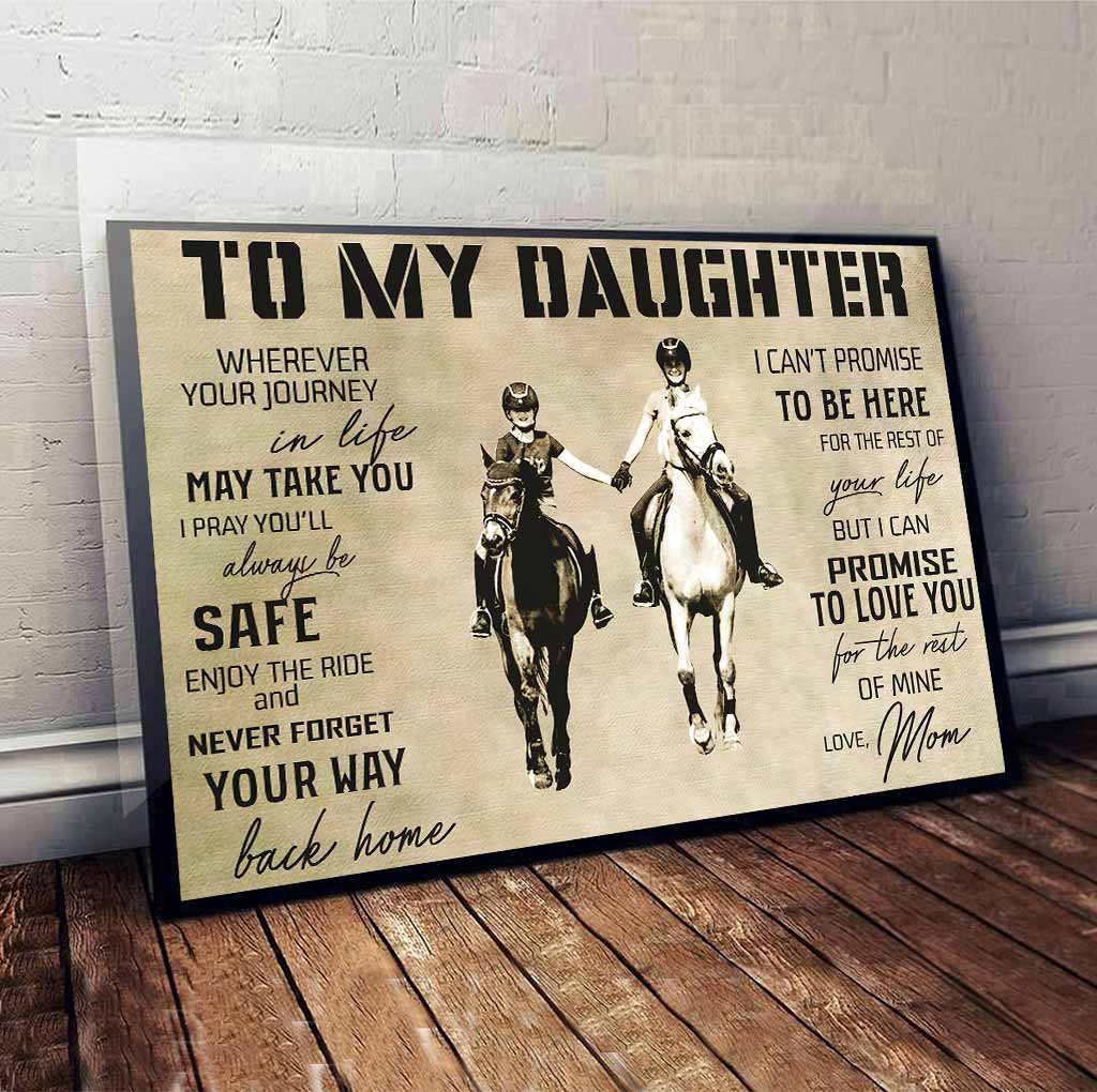 To My Daughter - Horse Poster 062021