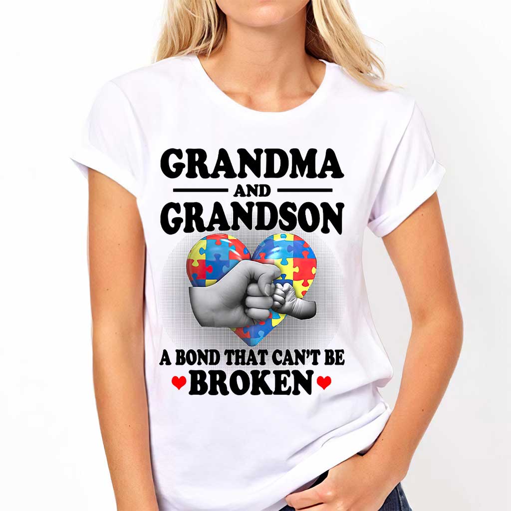 Grandma And Grandson  - Autism Awareness T-shirt And Hoodie 062021