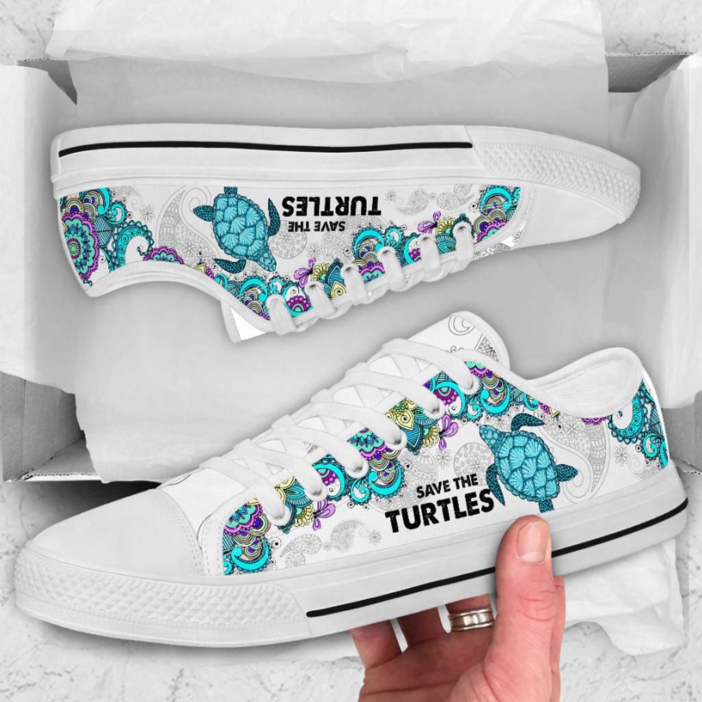 Sea Turtles Low Top Shoes 062021