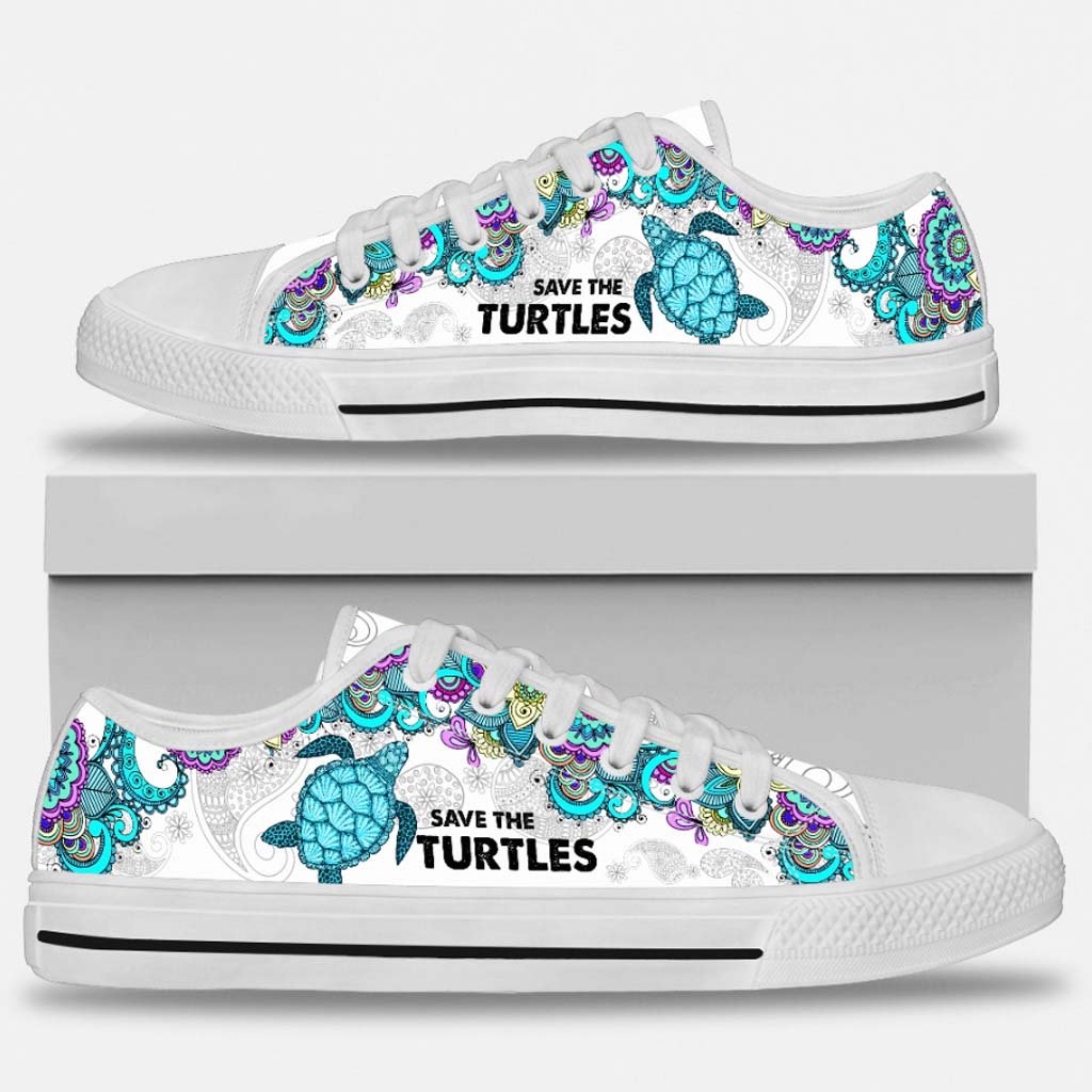 Sea Turtles Low Top Shoes 062021