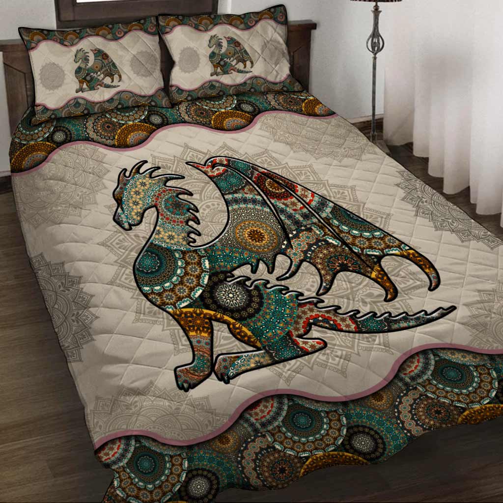 Mandala Dragons Quilt Set