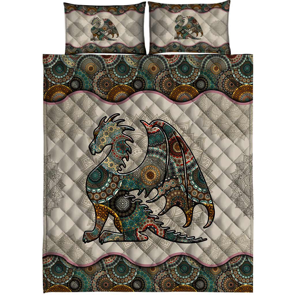 Mandala Dragons Quilt Set