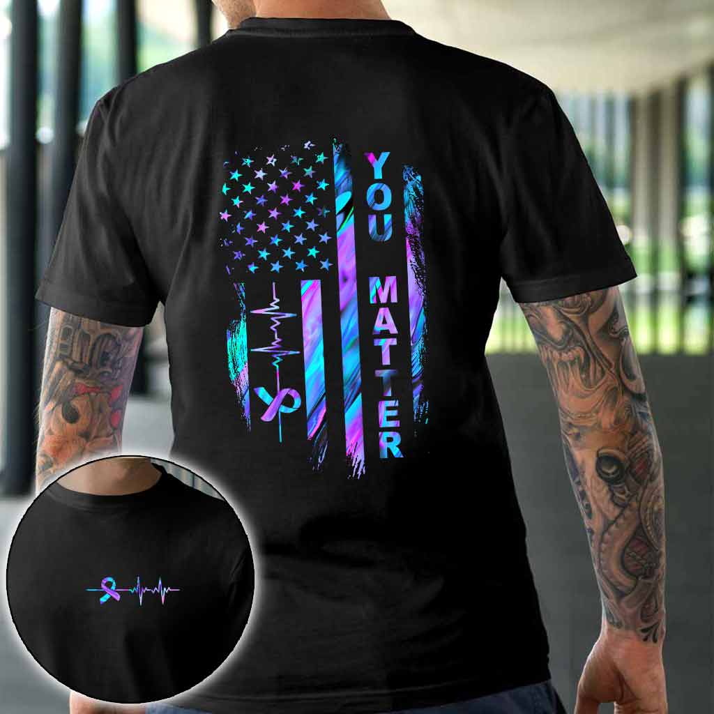 Suicide Prevention Flag T-shirt And Hoodie 062021