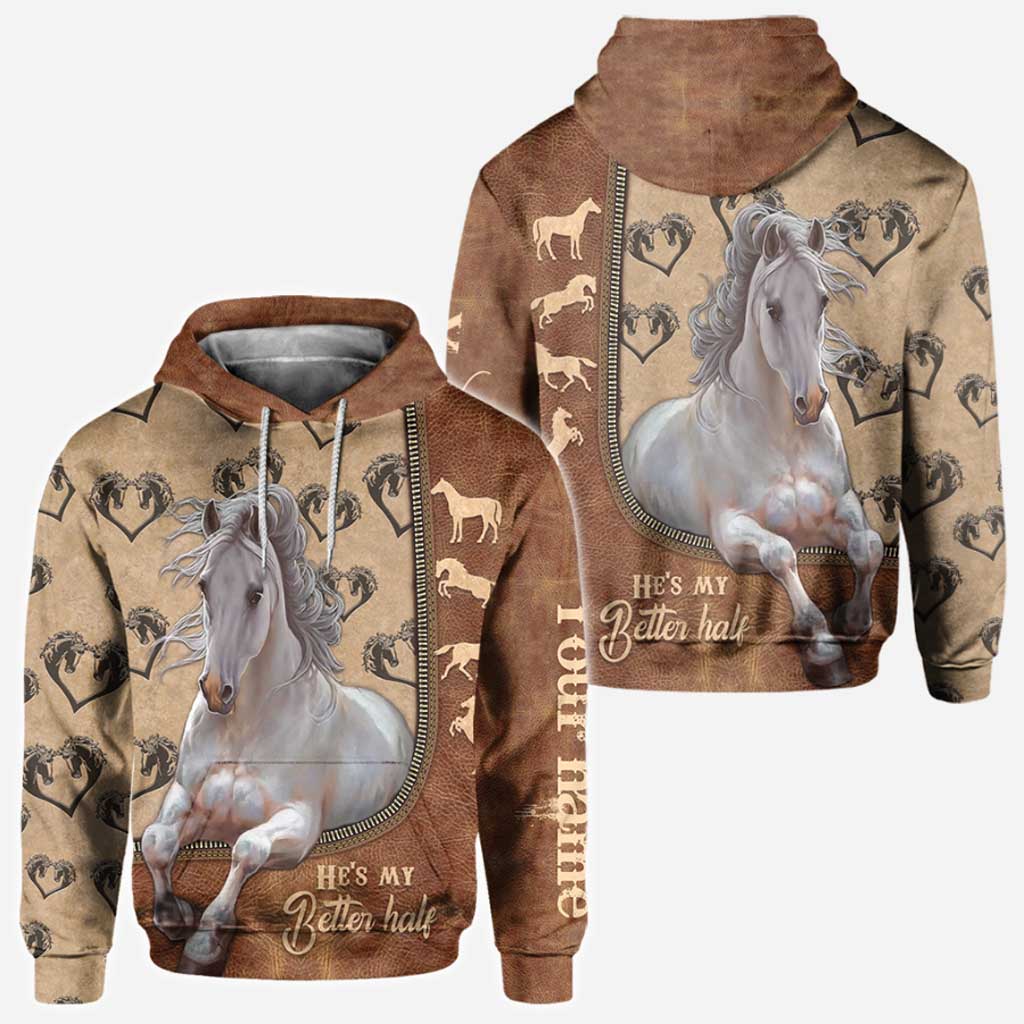 Horse Couple Lover Soul Mate - Personalized All Over T-shirt and Hoodie