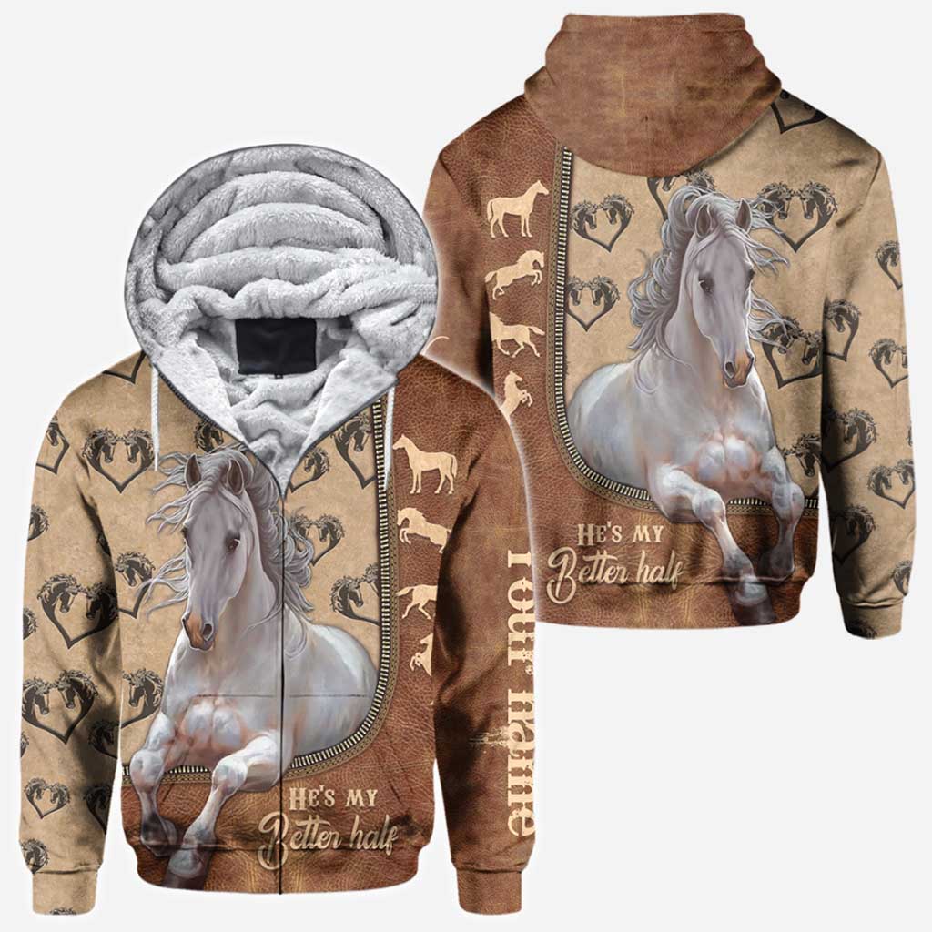 Horse Couple Lover Soul Mate - Personalized All Over T-shirt and Hoodie