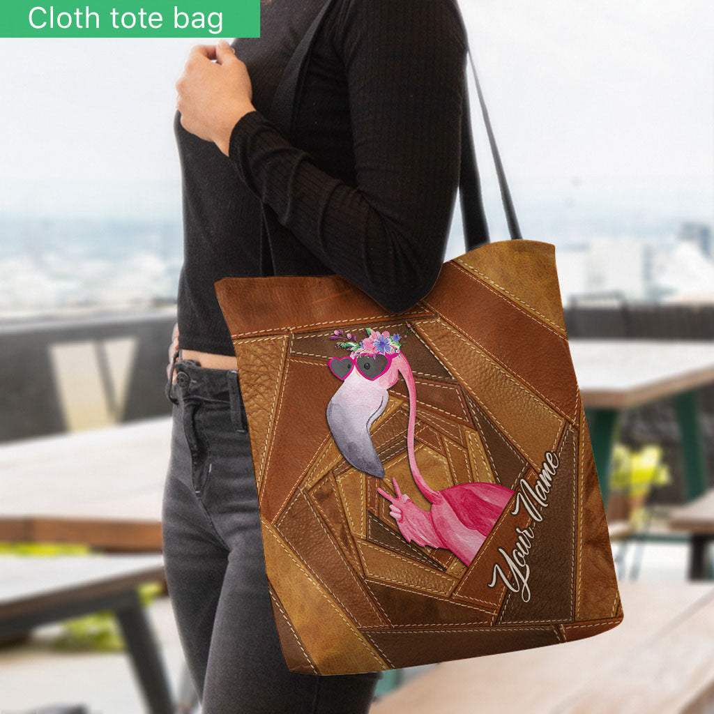 Flamingo Personalized Tote Bag