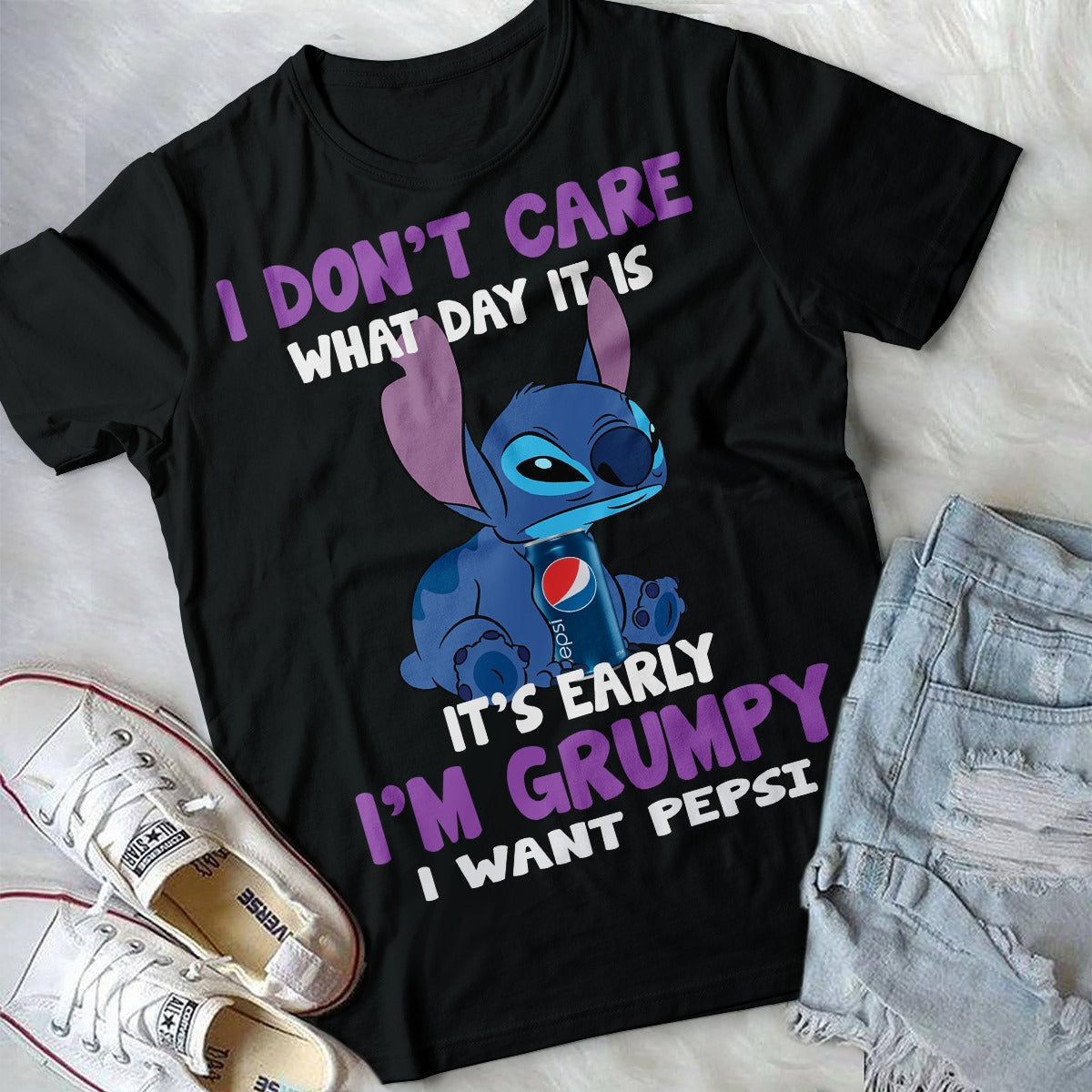 It's Early I'm Grumpy Blue Soft Drink T-shirt and Hoodie 0223