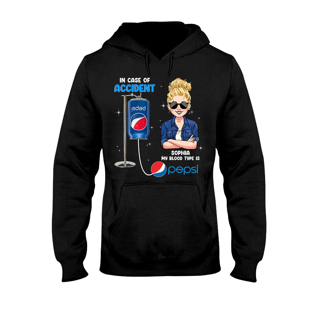 My Blood Type - Personalized Blue Soft Drink T-shirt and Hoodie