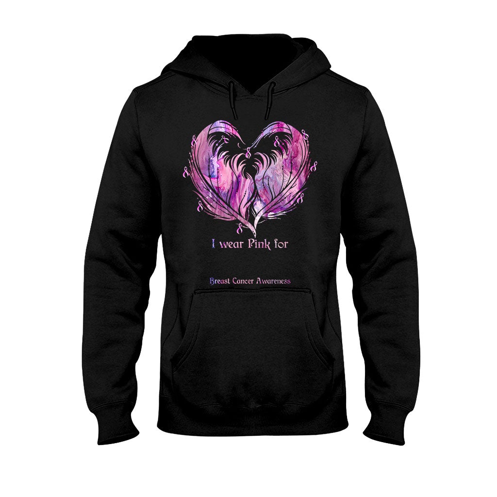 I Wear Pink - Breast Cancer Awareness Personalized T-shirt And Hoodie