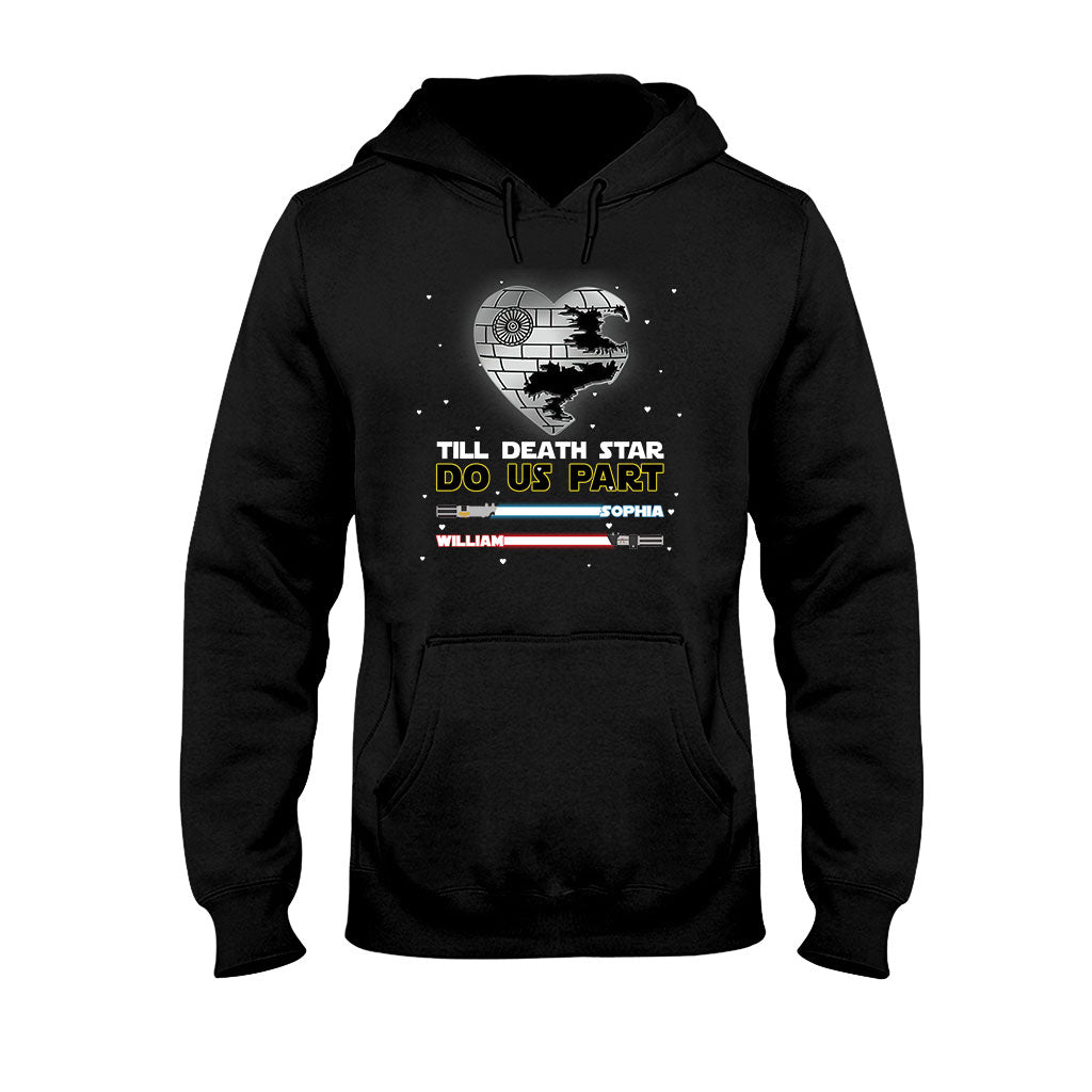 Till Death Star Do Us Part - Personalized Couple The Force T-shirt and Hoodie