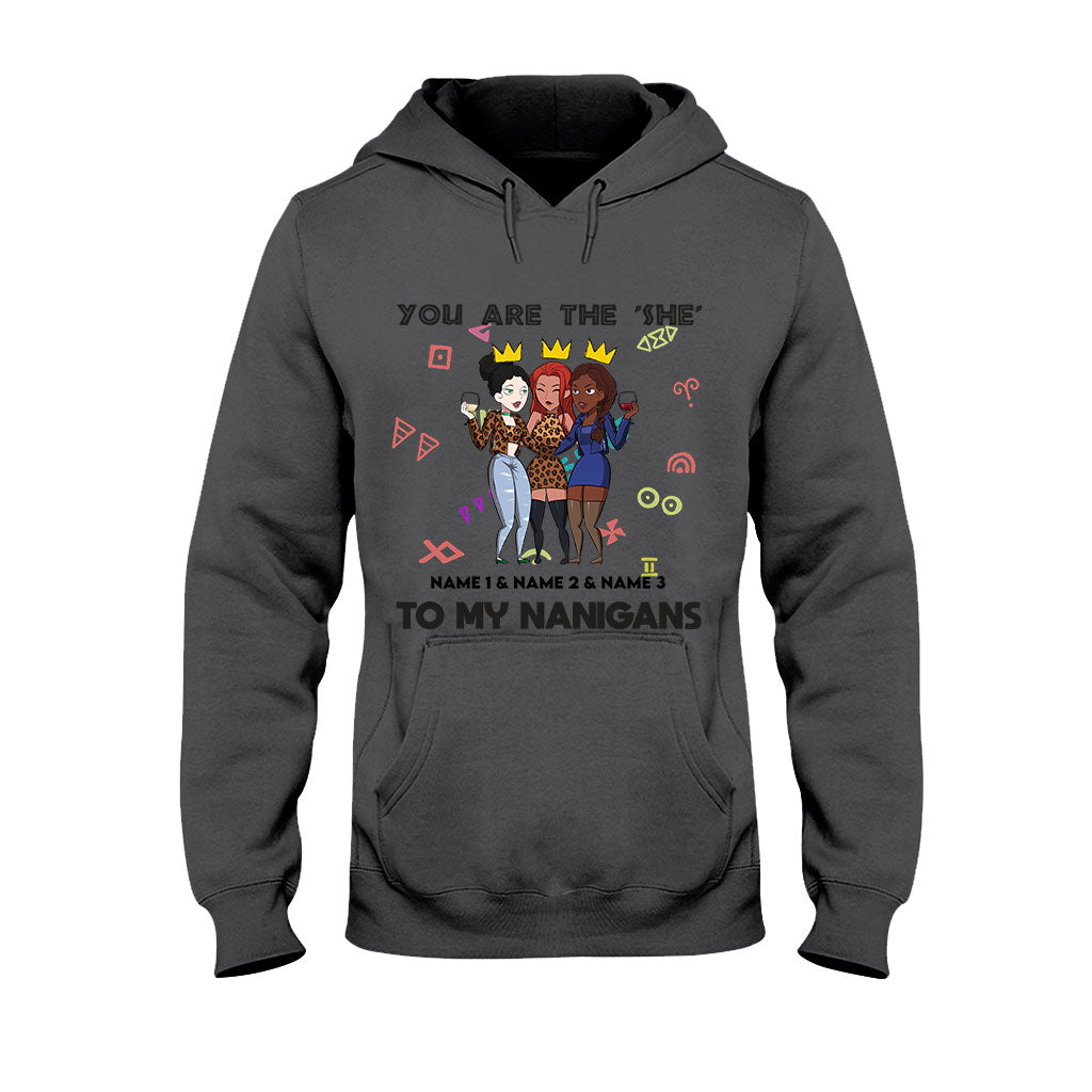 Sistas Besties - Personalized African American T-shirt and Hoodie