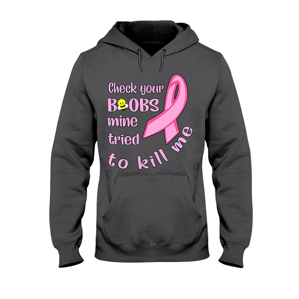 Check Your - Breast Cancer Awareness T-shirt And Hoodie 072021