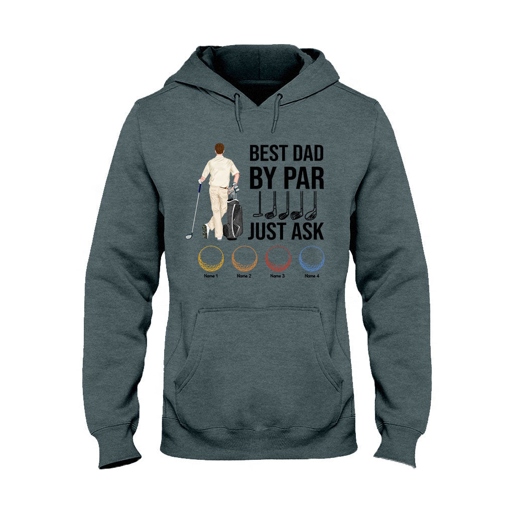 Best Dad By Par - Personalized Father's Day Golf T-shirt and Hoodie