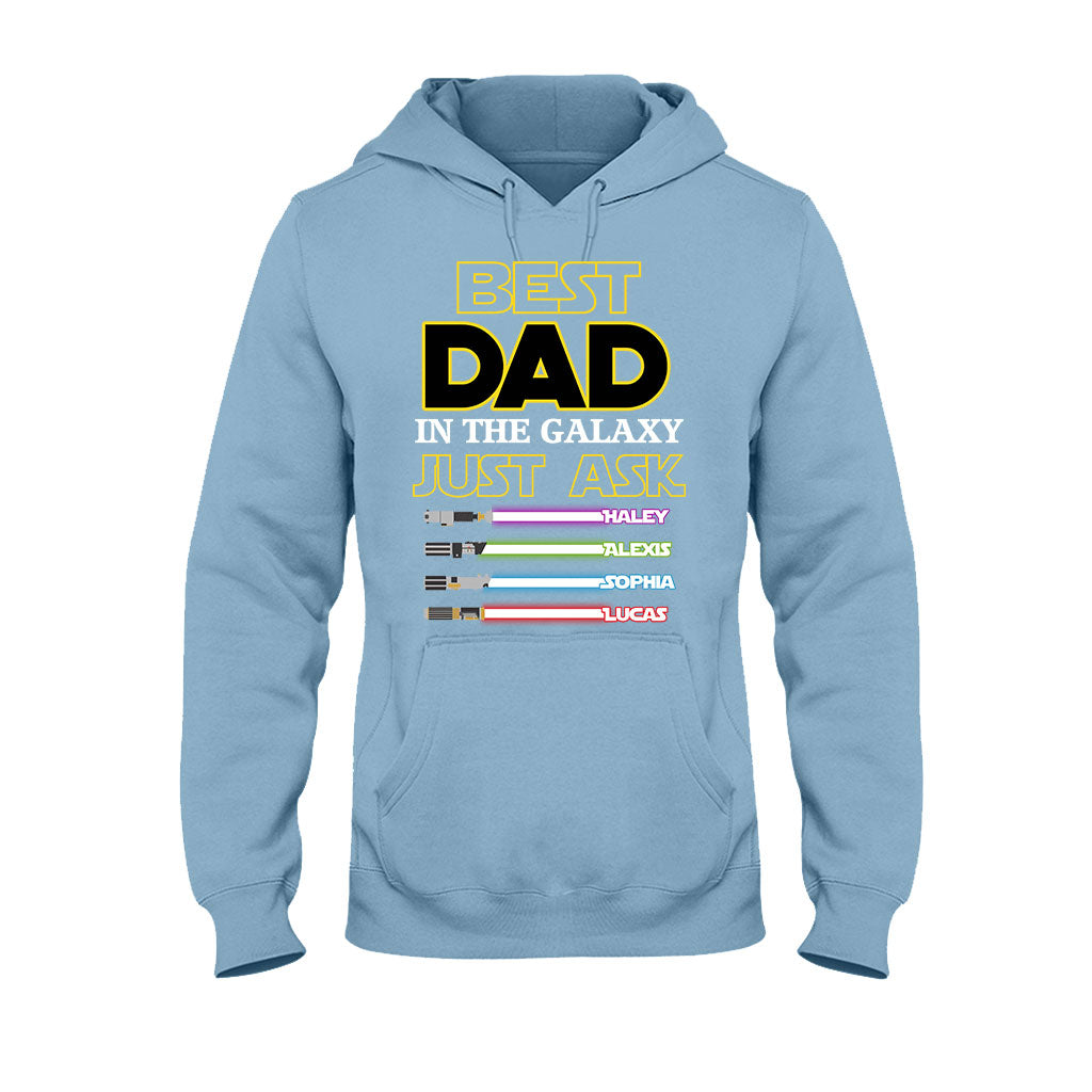 Best Dad In The Galaxy - Personalized Father's Day The Force T-shirt and Hoodie