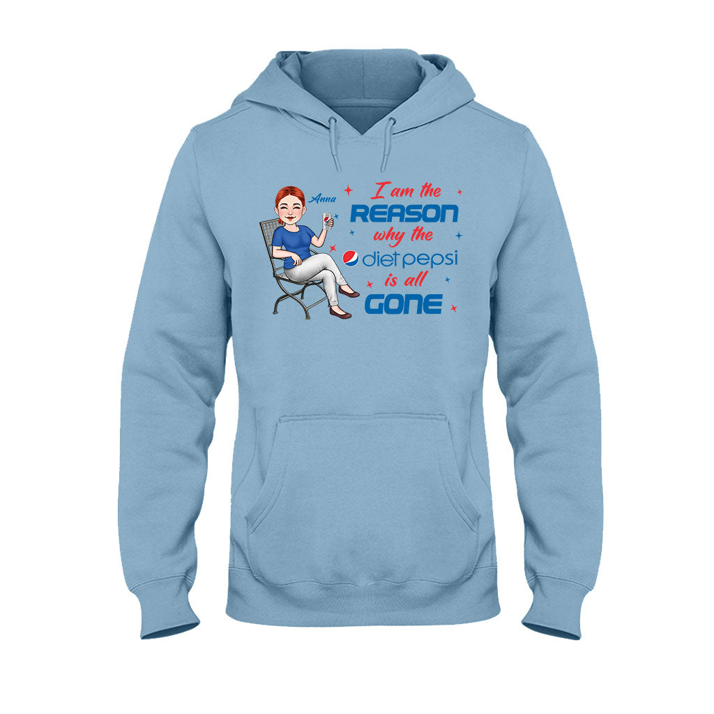 I Am The Reason - Personalized Blue Soft Drink T-shirt and Hoodie