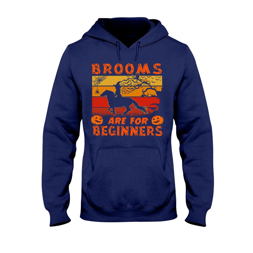 Brooms Are For Beginners Halloween  - Horse T-shirt And Hoodie 092021