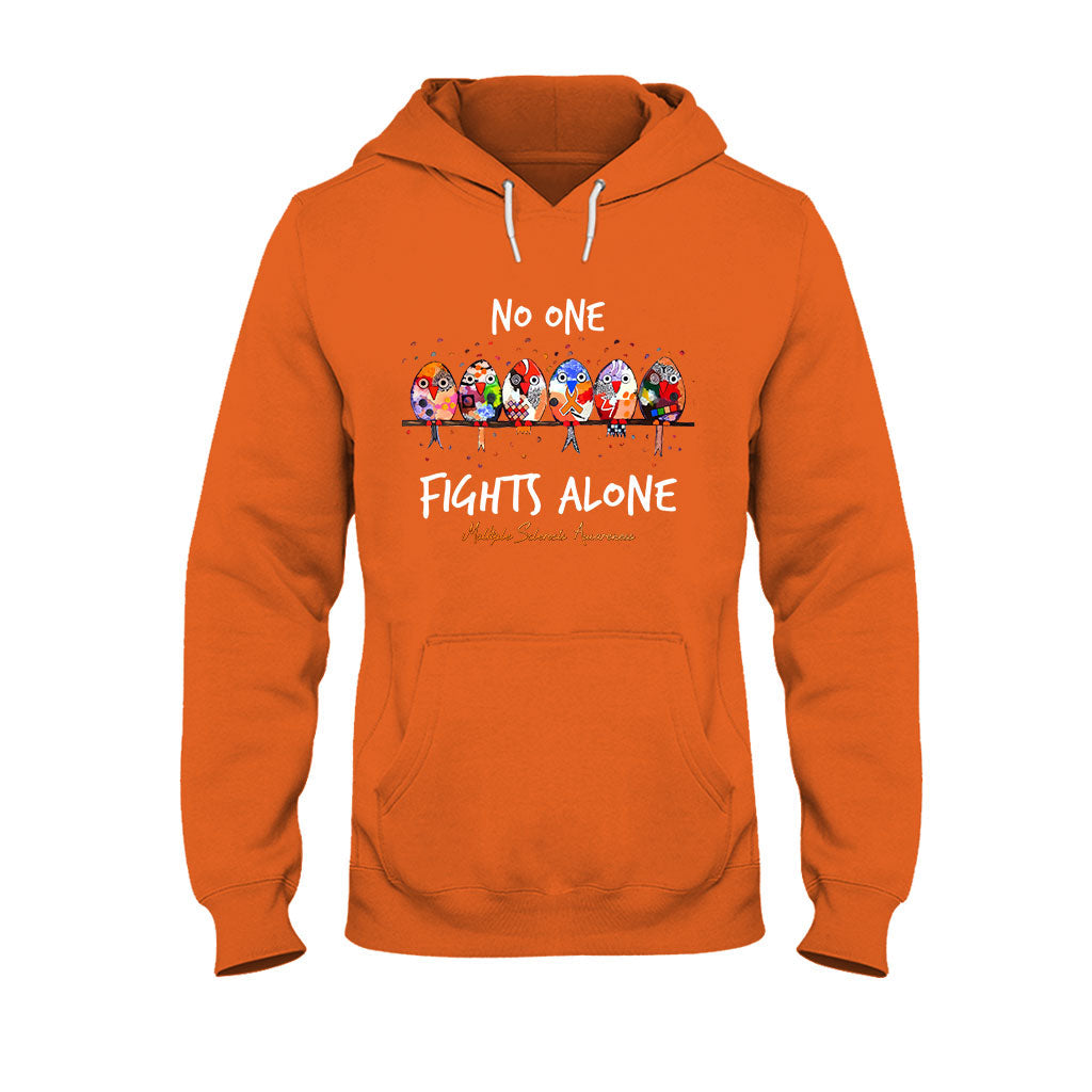 No One Fights Alone - Multiple Sclerosis Awareness T-shirt and Hoodie 1121