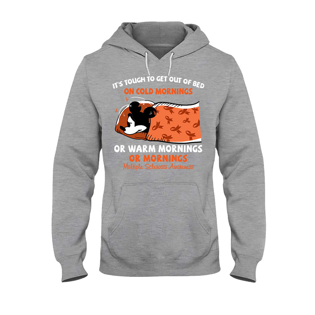 It's Tough To Get Out Of Bed - Orange March Multiple Sclerosis Awareness T-shirt and Hoodie