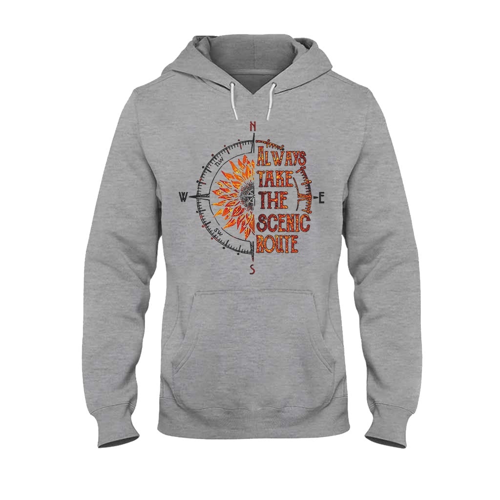 Always Take The Scenic Route - Camping T-shirt and Hoodie 112021