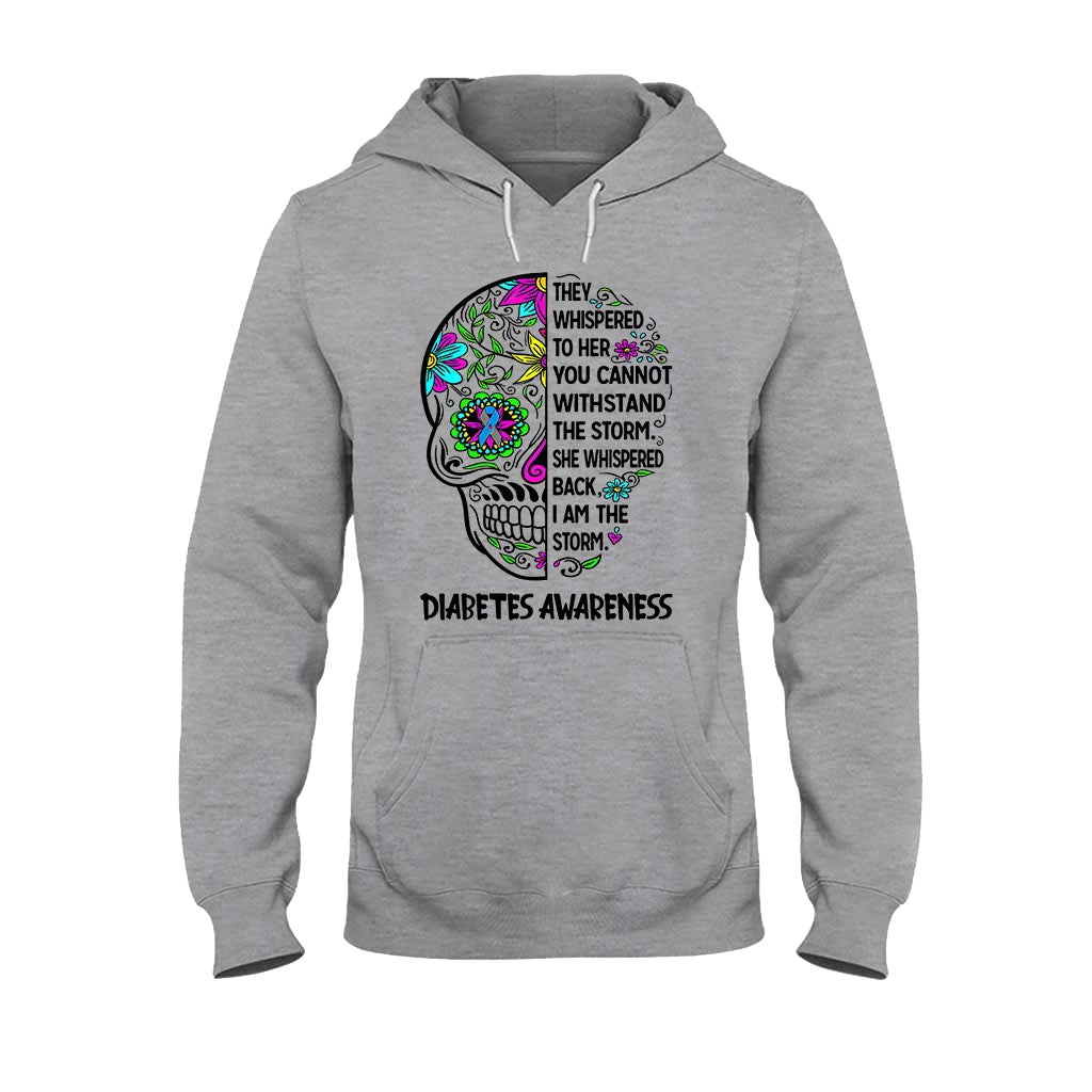 They Whispered To Her - Diabetes Awareness T-shirt And Hoodie 082021