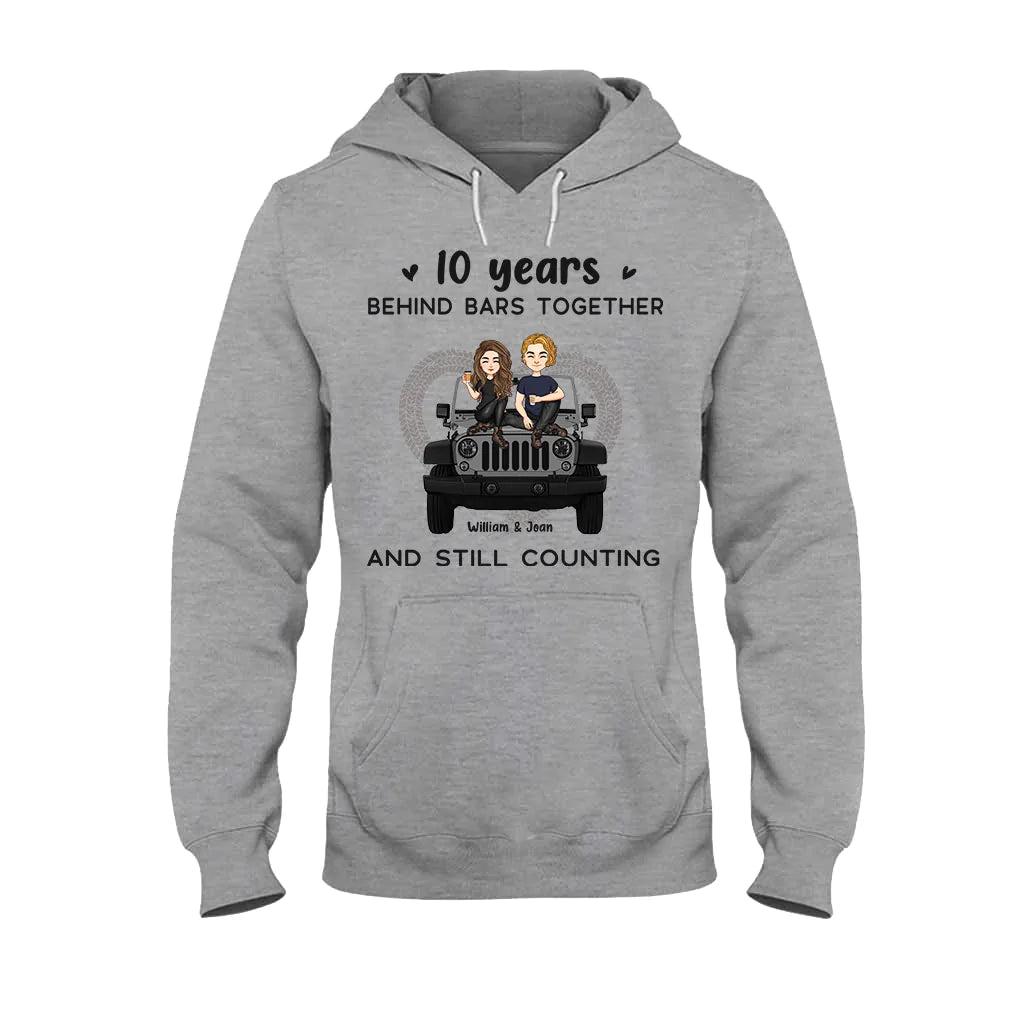 Years Of Life Behind Bars - Personalized Couple Car T-shirt and Hoodie