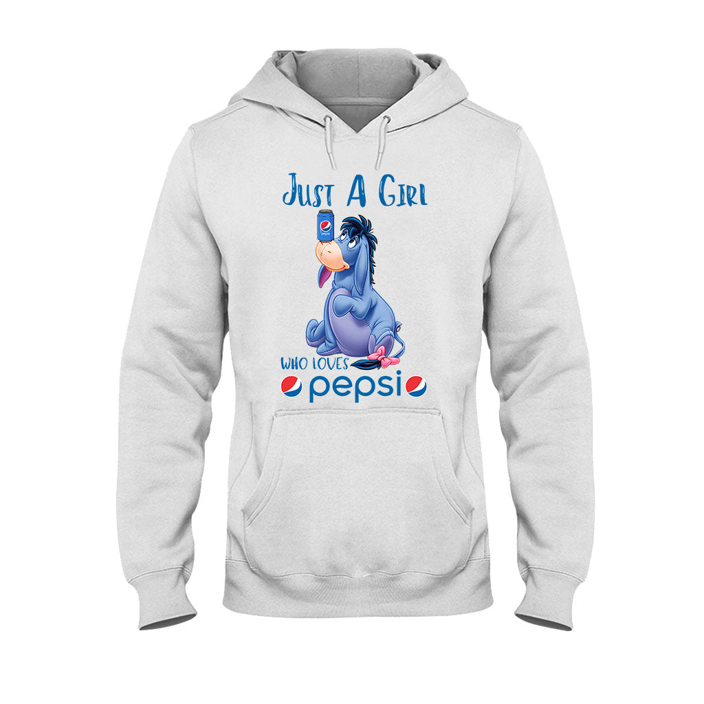 Just A Girl Who Loves - Blue Soft Drink T-shirt and Hoodie