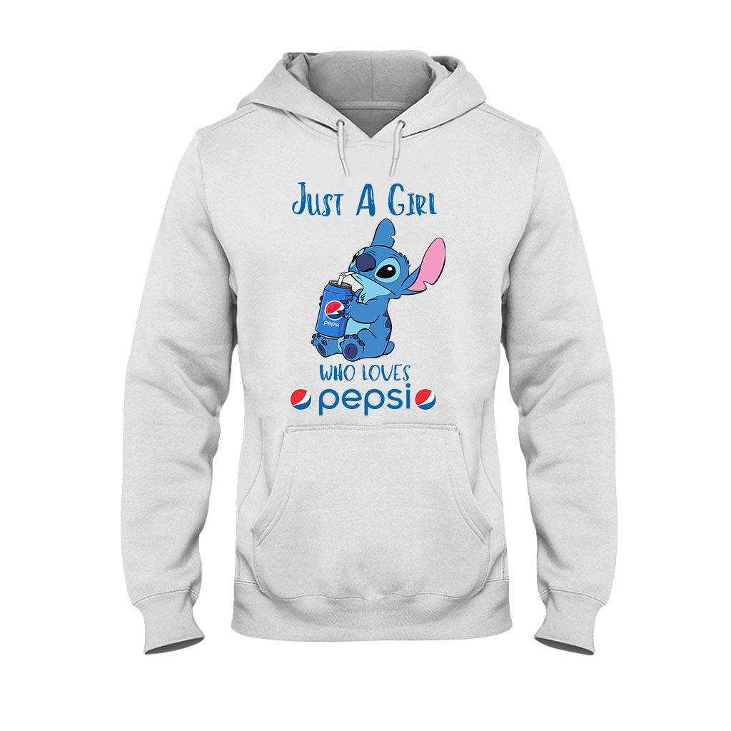 Just A Girl Who Loves - Blue Soft Drink T-shirt and Hoodie