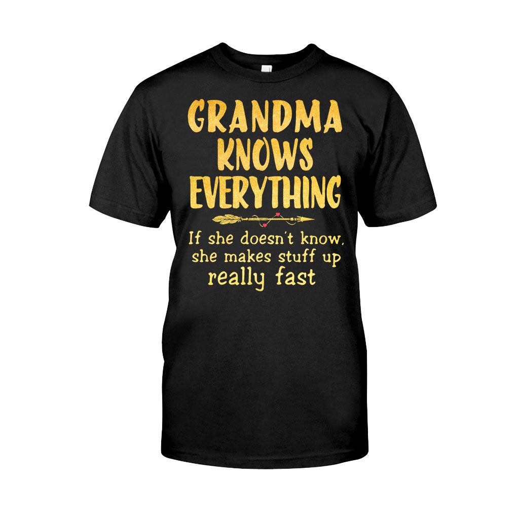 Grandma Knows Everything  T-shirt And Hoodie 072021