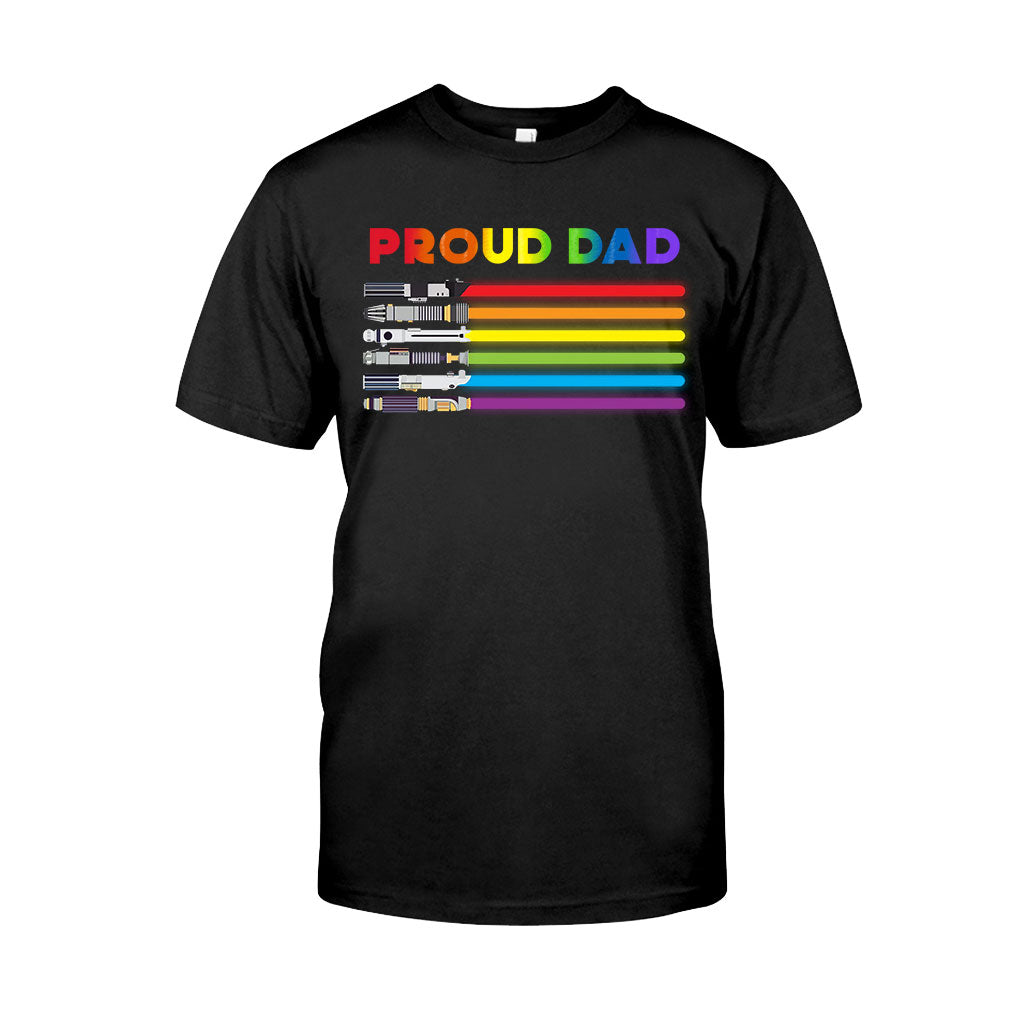 Proud Dad - Personalized LGBT Support T-shirt and Hoodie