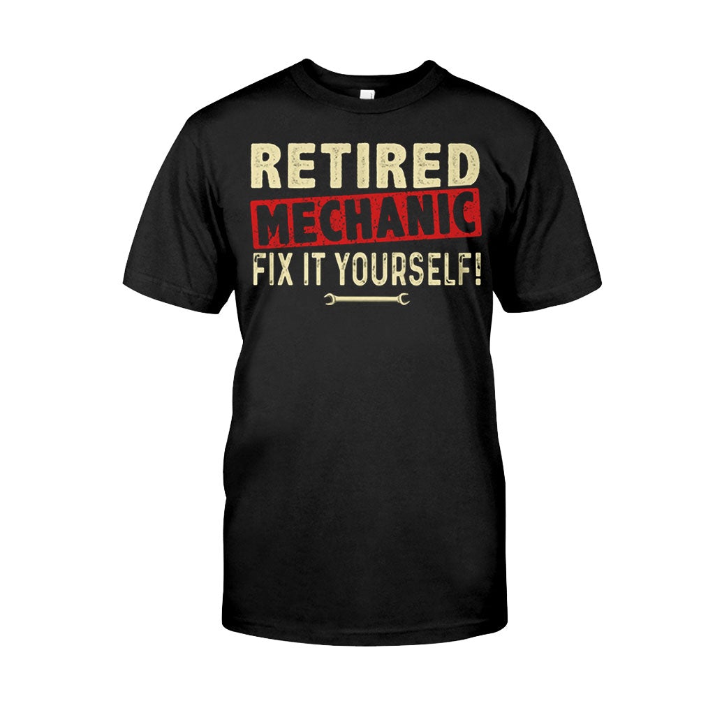 Retired Mechanic T-shirt And Hoodie 062021