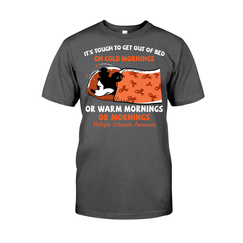 It's Tough To Get Out Of Bed - Orange March Multiple Sclerosis Awareness T-shirt and Hoodie