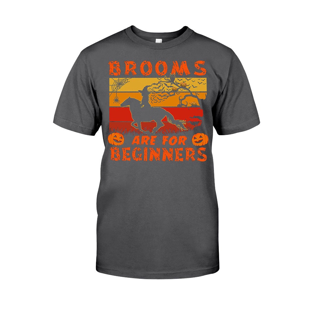 Brooms Are For Beginners Halloween  - Horse T-shirt And Hoodie 092021
