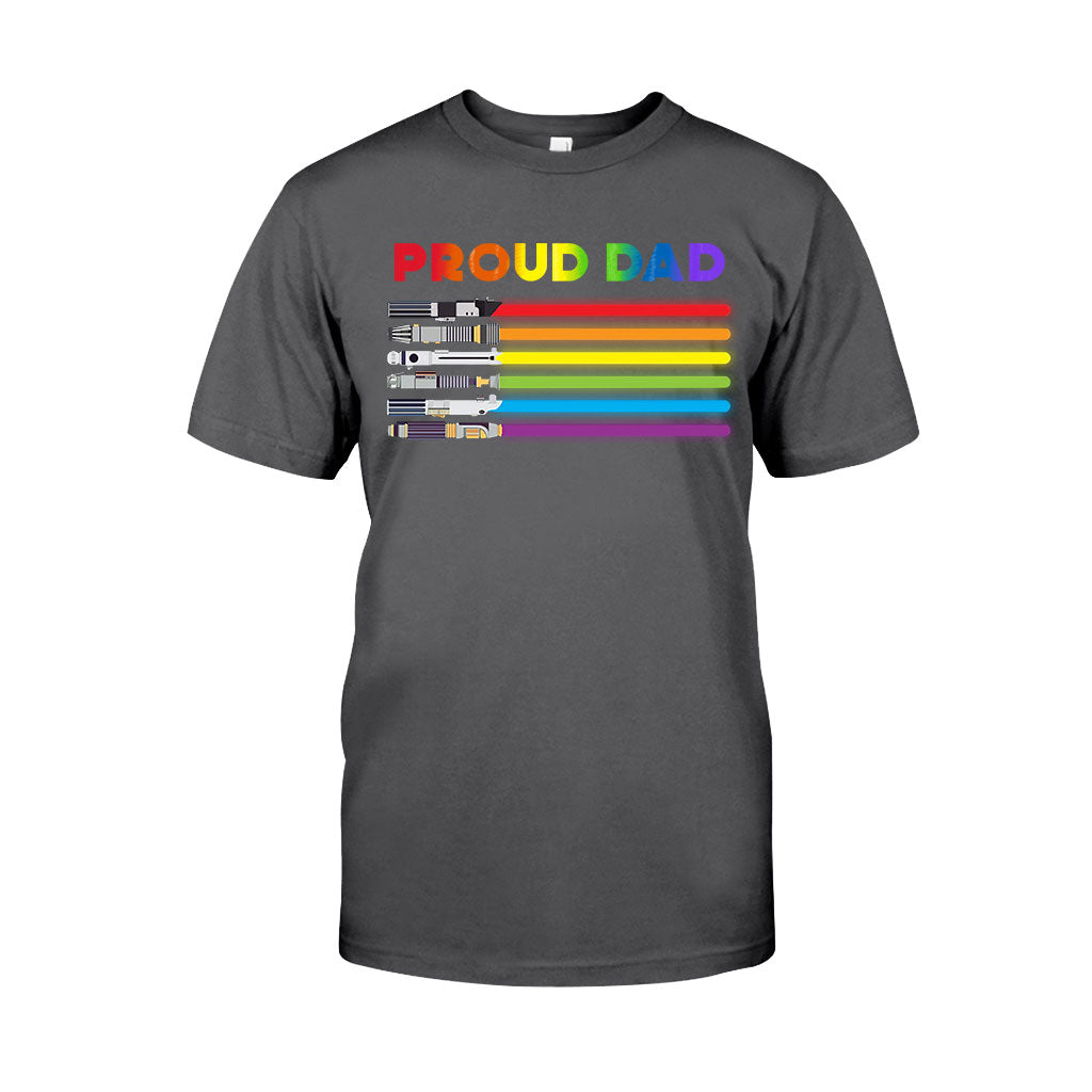 Proud Dad - Personalized LGBT Support T-shirt and Hoodie