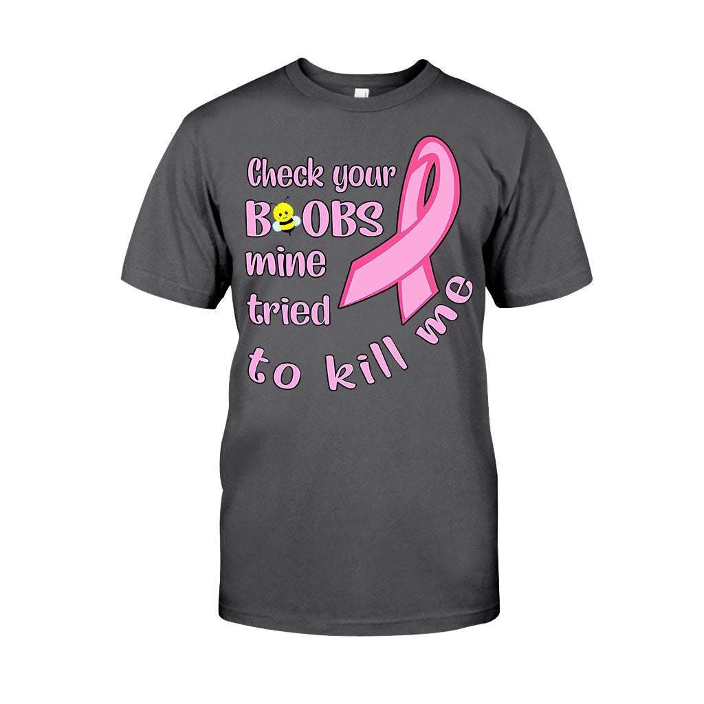 Check Your - Breast Cancer Awareness T-shirt And Hoodie 072021