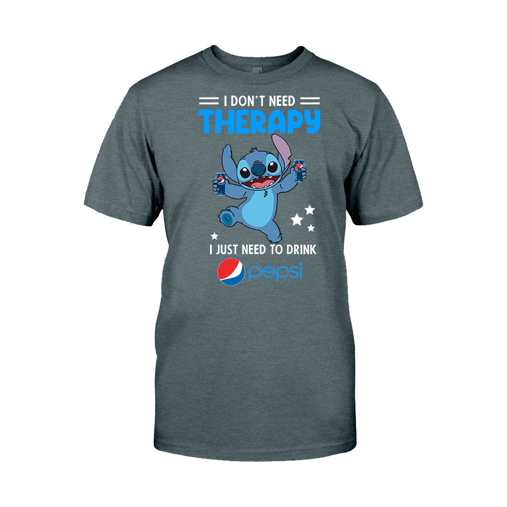 I Don't Need Therapy - Personalized Blue Soft Drink T-shirt and Hoodie