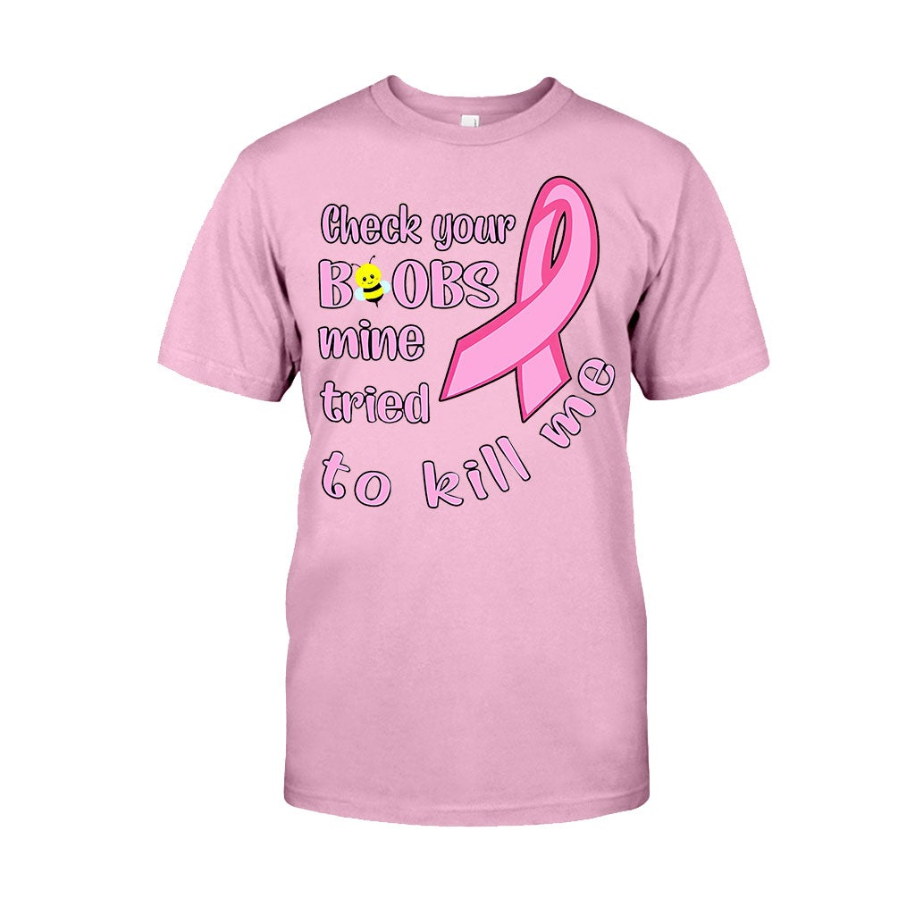 Check Your - Breast Cancer Awareness T-shirt And Hoodie 072021