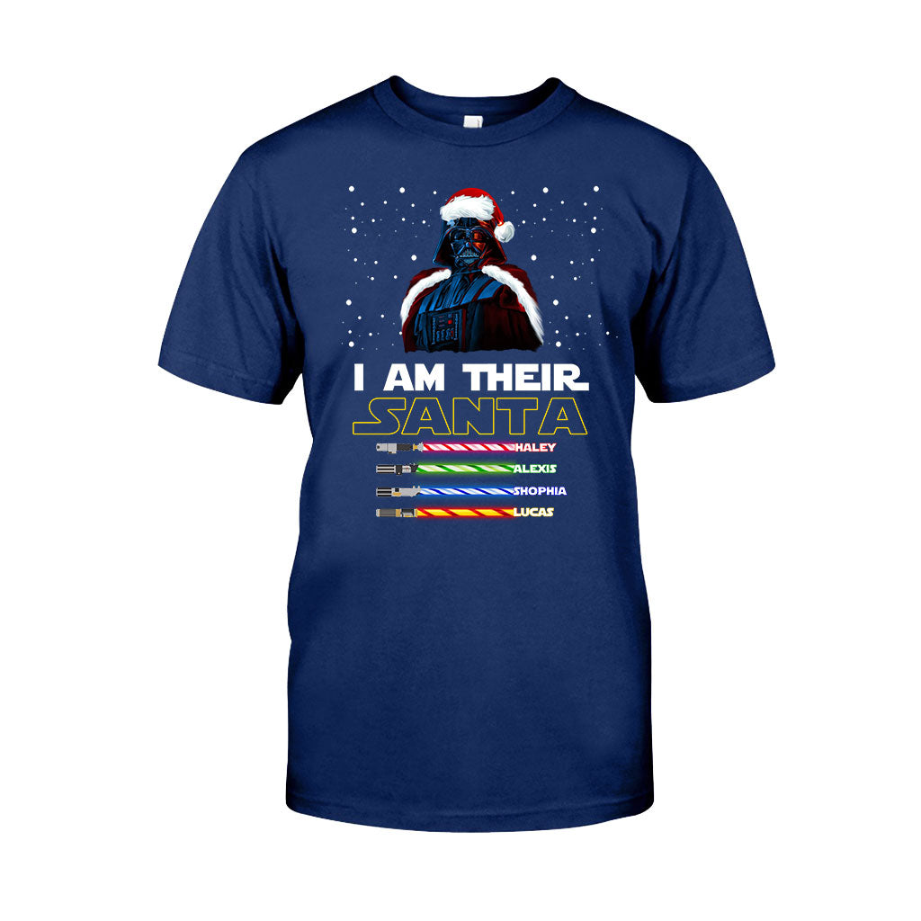 I Am Their Santa - Personalized Christmas Father T-shirt and Hoodie