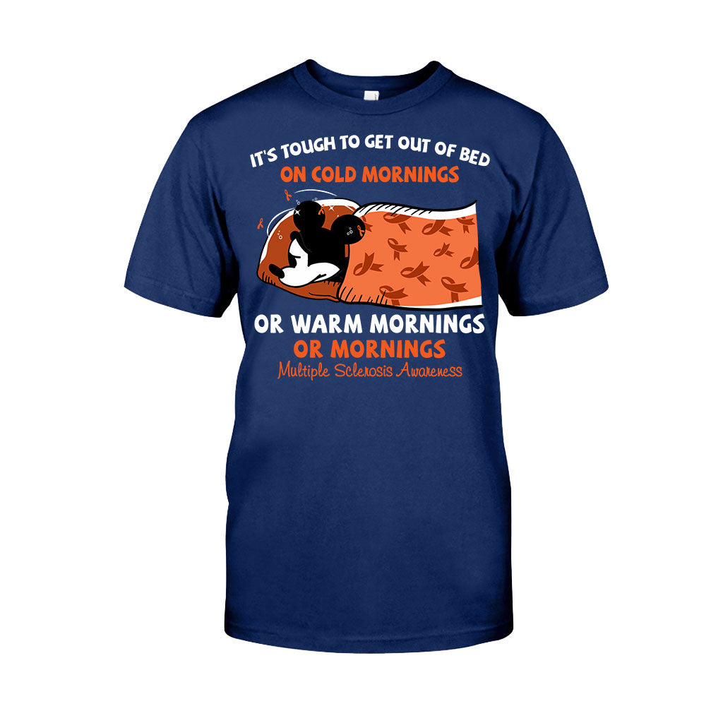 It's Tough To Get Out Of Bed - Orange March Multiple Sclerosis Awareness T-shirt and Hoodie