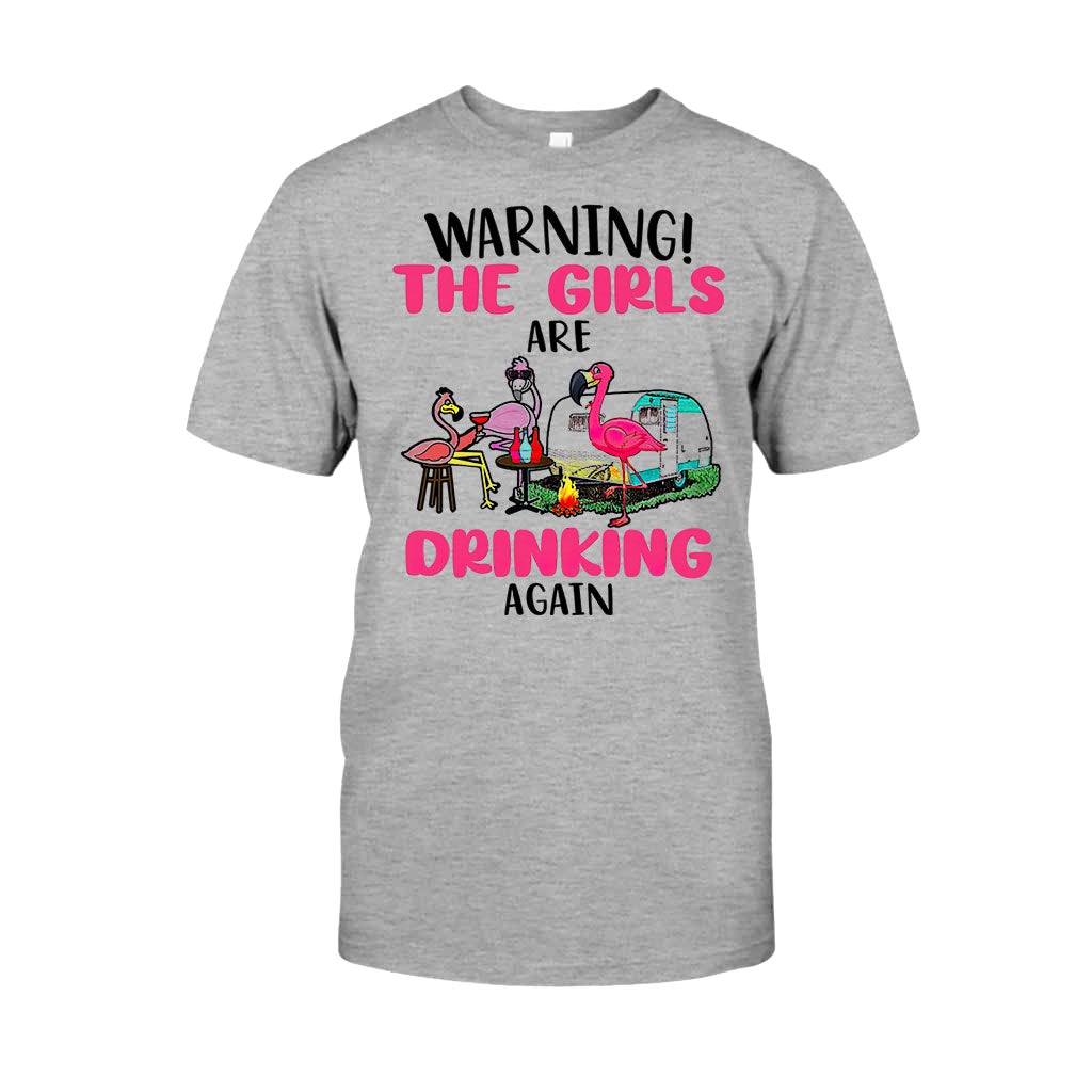 Warning The Girls Are Drinking Again - Camping T-shirt and Hoodie 112021
