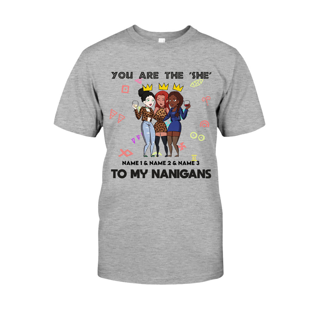 Sistas Besties - Personalized African American T-shirt and Hoodie