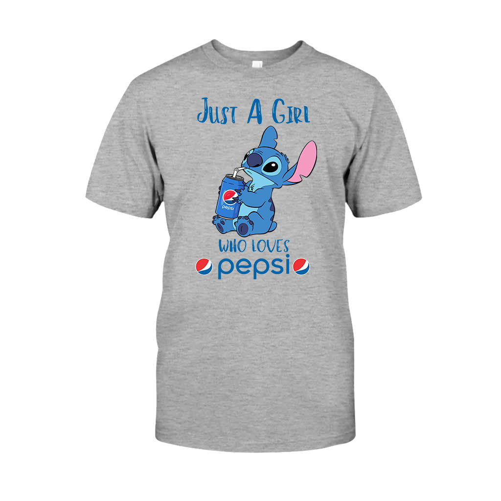 Just A Girl Who Loves - Blue Soft Drink T-shirt and Hoodie