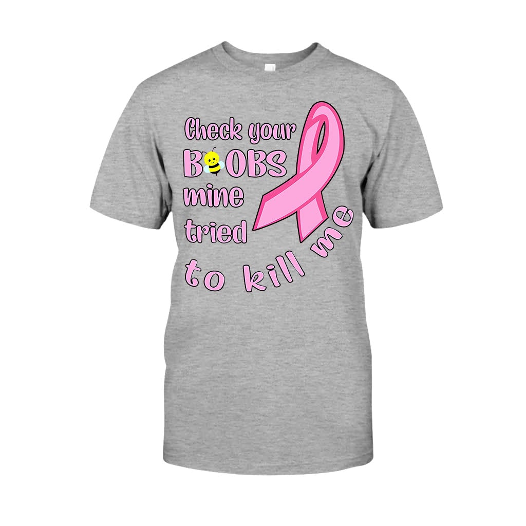 Check Your - Breast Cancer Awareness T-shirt And Hoodie 072021