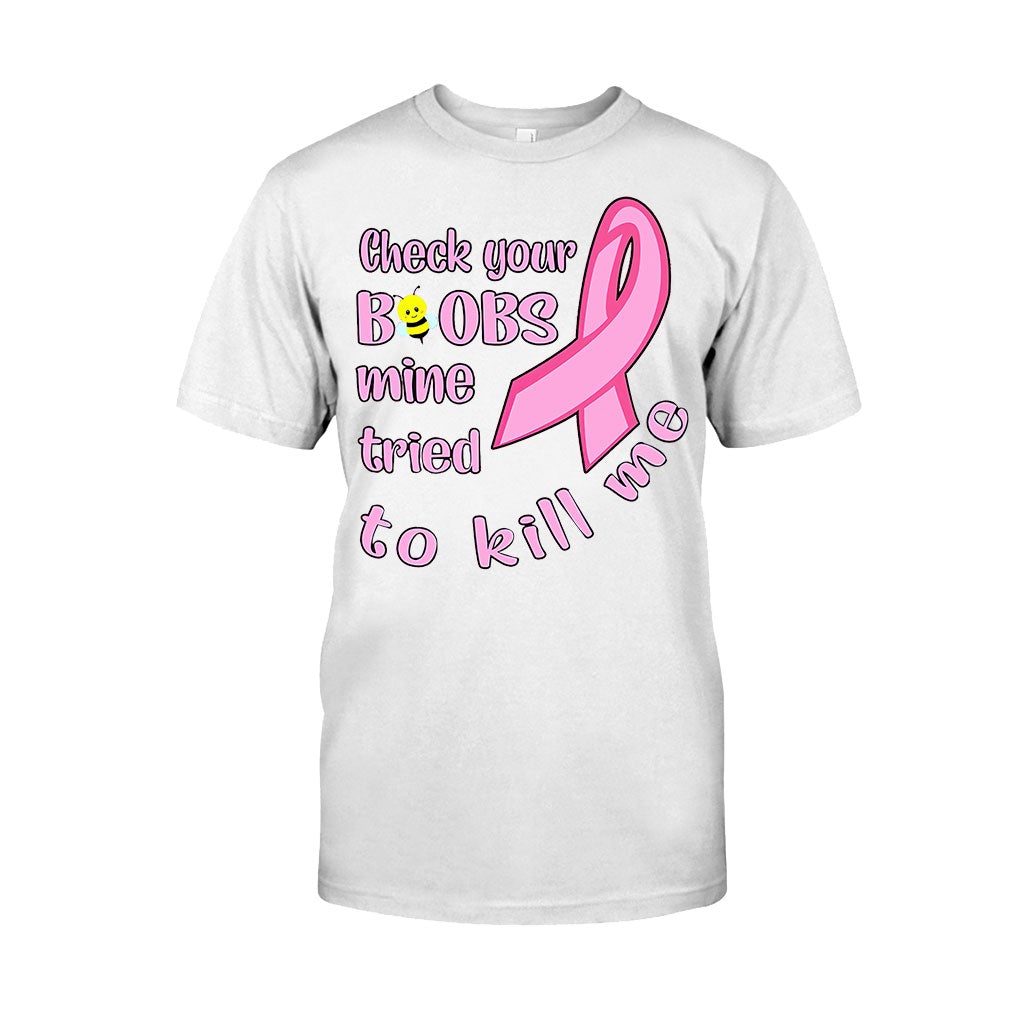 Check Your - Breast Cancer Awareness T-shirt And Hoodie 072021