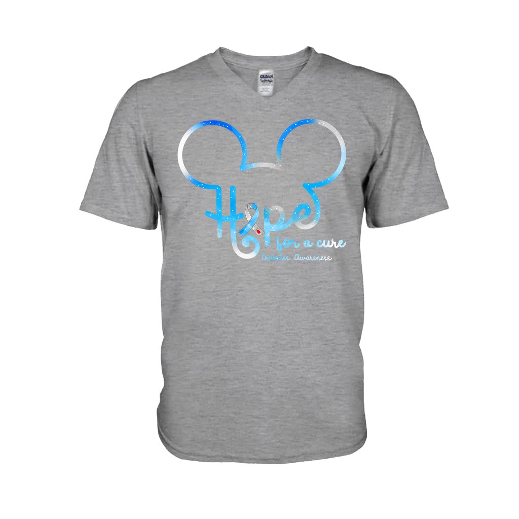 Hope For The Cure Diabetes Awareness T-shirt and Hoodie