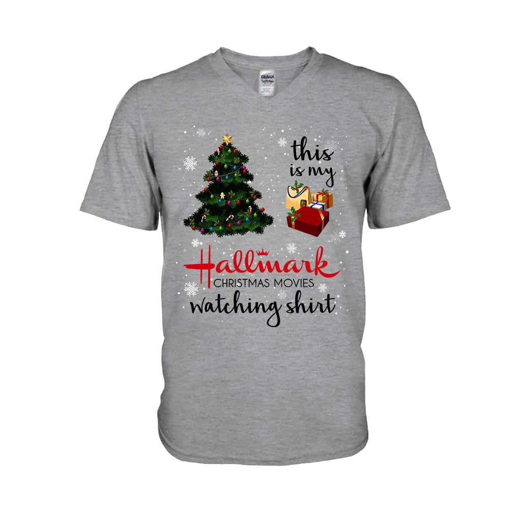 This Is My Hallmark Christmas Movies Watching  - Personalized Christmas T-shirt and Hoodie