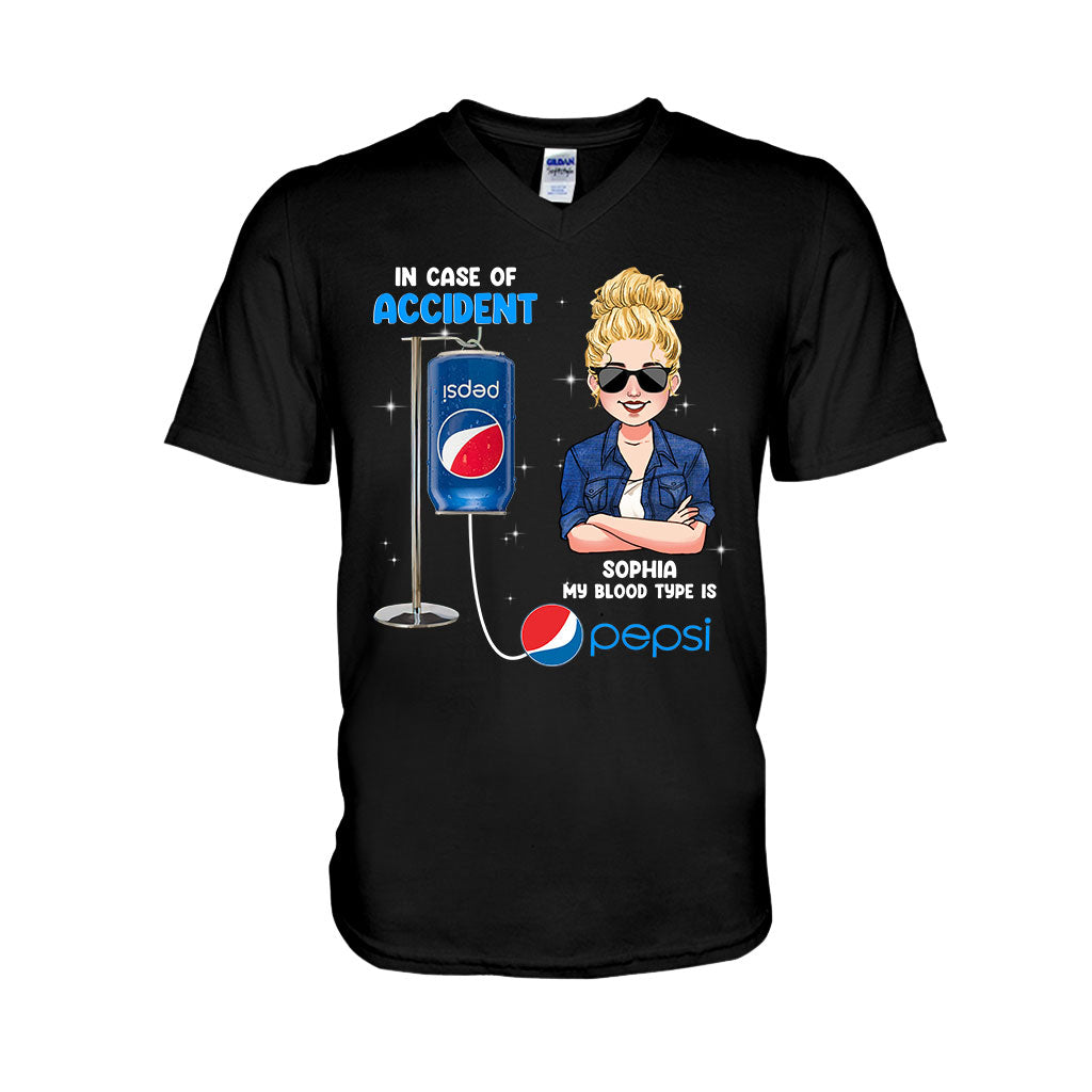 My Blood Type - Personalized Blue Soft Drink T-shirt and Hoodie